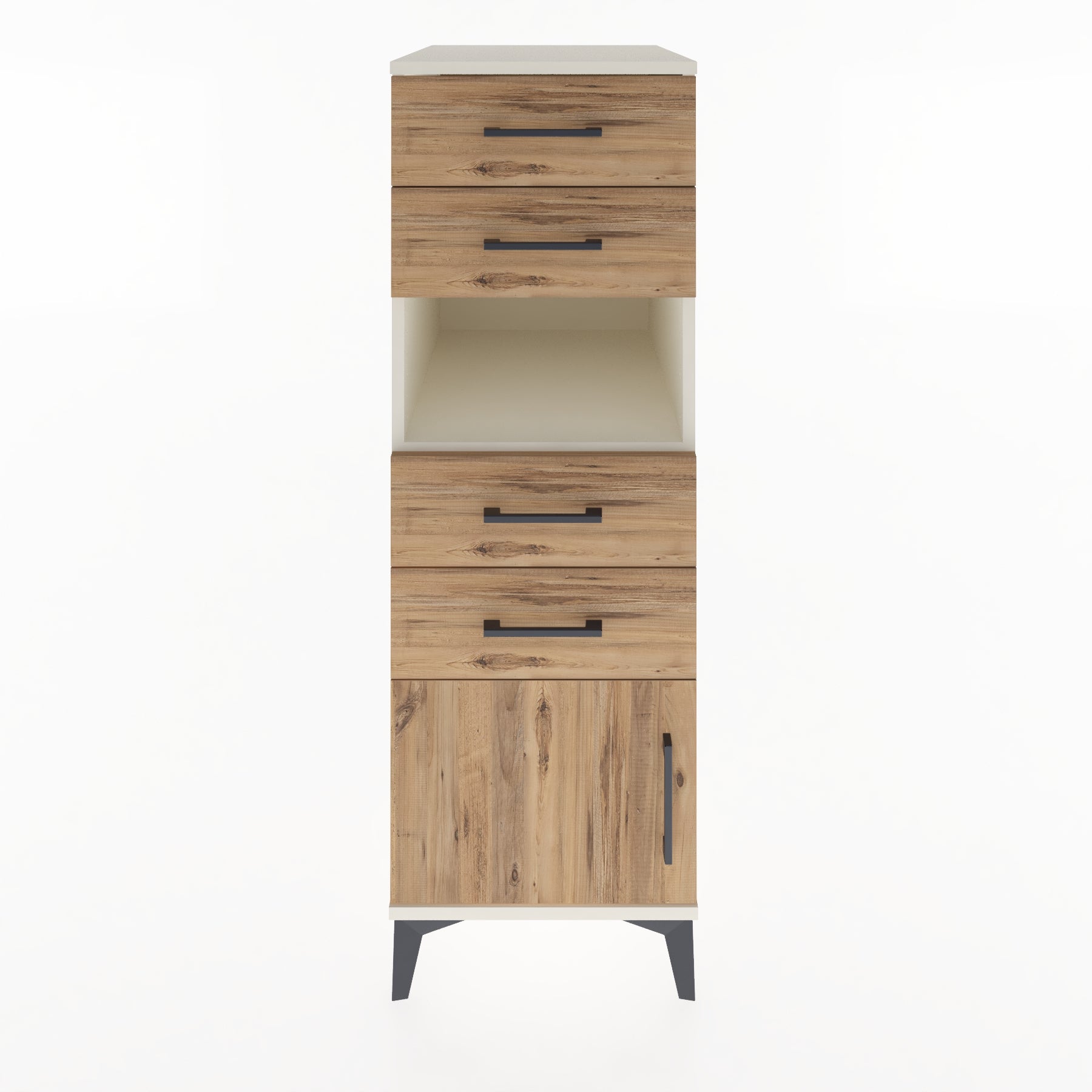 Woodntry Modular Cabinet Moonstone 44x59x122 cm Functional F57-1