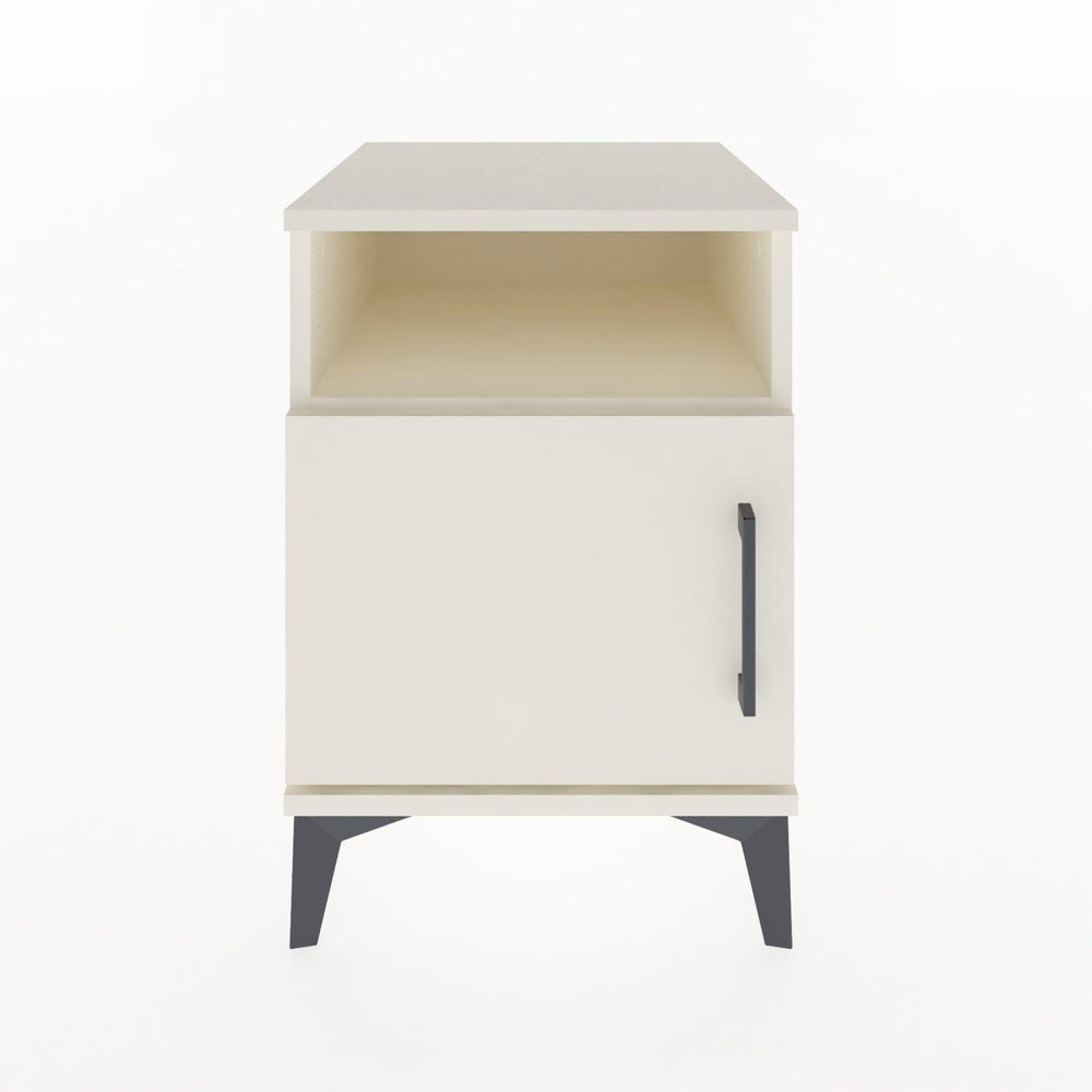 Woodntry Modular Nightstand Moonstone 44x44x52 cm with Cover and Shelf KR7-1