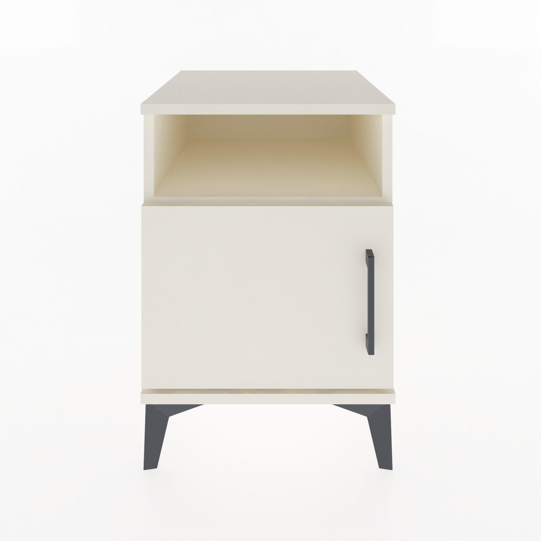 Woodntry Modular Nightstand Moonstone 44x44x52 cm with Cover and Shelf KR7-1