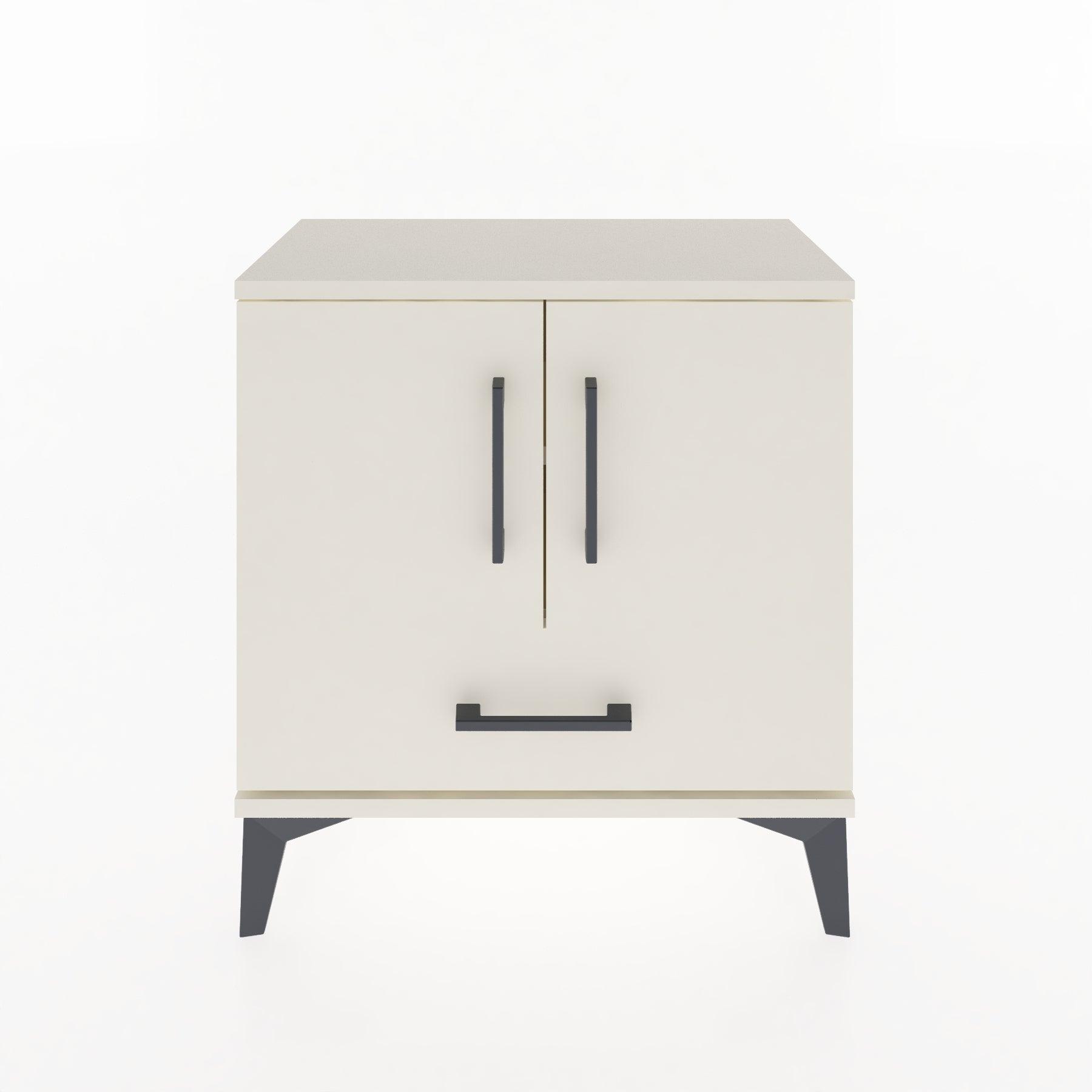 Woodntry Modular Nightstand Moonstone 60x30x52 cm with Cover and Drawer KC7-1