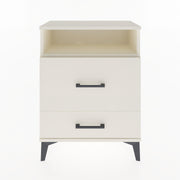 Woodntry Modular Nightstand Moonstone 60x30x68 cm with Drawer and Shelf CR7-1