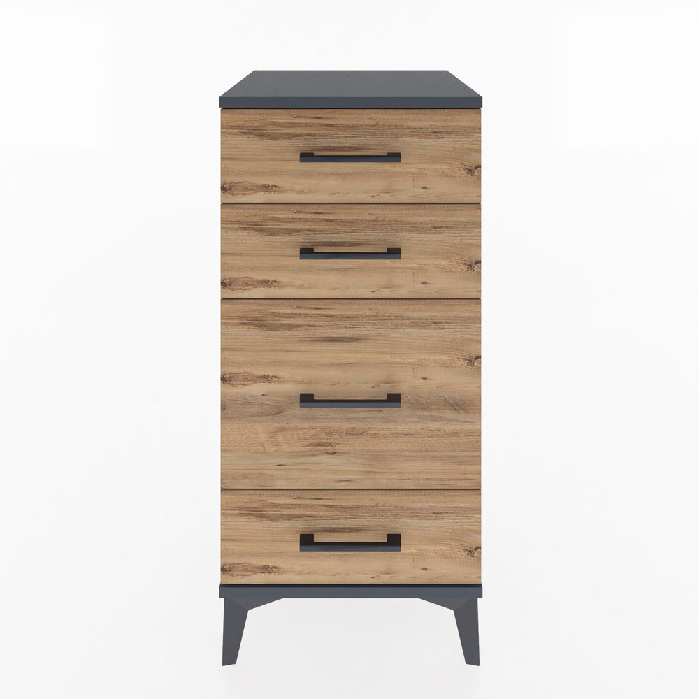 Woodntry Modular Nightstand Anthracite 44x44x84 cm Drawer C7-2