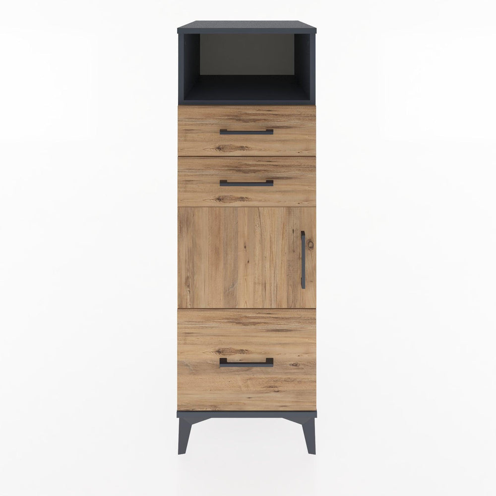 Woodntry Modular Cabinet Anthracite 44x30x122 cm Functional F107-2