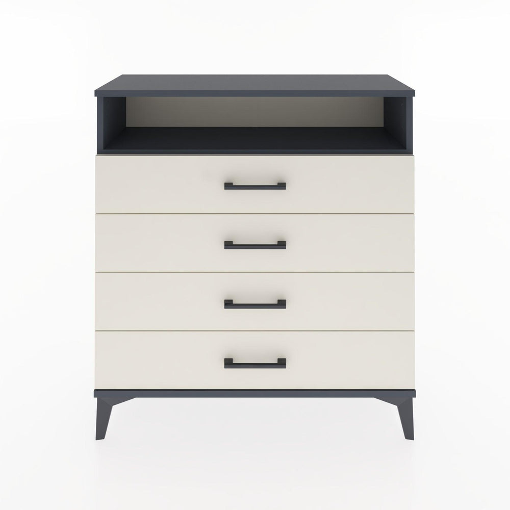 Woodntry Modular Dresser Anthracite 88x30x84 cm with Drawers and Shelves CR7-2
