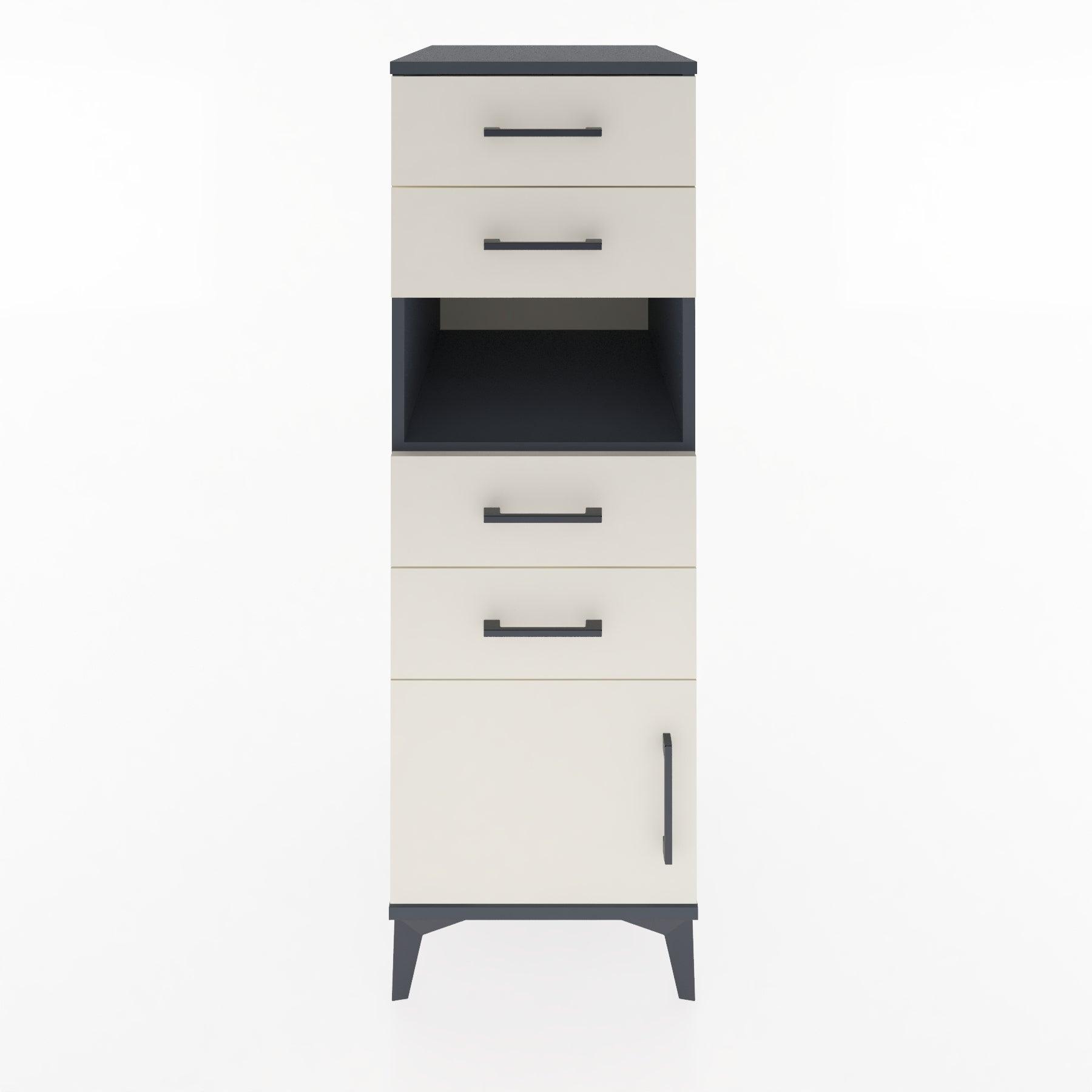 Woodntry Modular Cabinet Anthracite 44x30x122 cm Functional F7-2