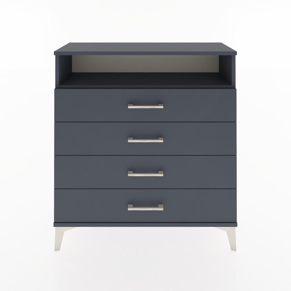 Woodntry Modular Dresser Anthracite 88x30x84 cm with Drawers and Shelves CR7-2