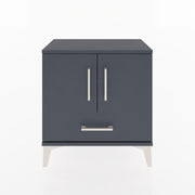 Woodntry Modular Nightstand Anthracite 60x30x52 cm with Cover and Drawer KC7-2