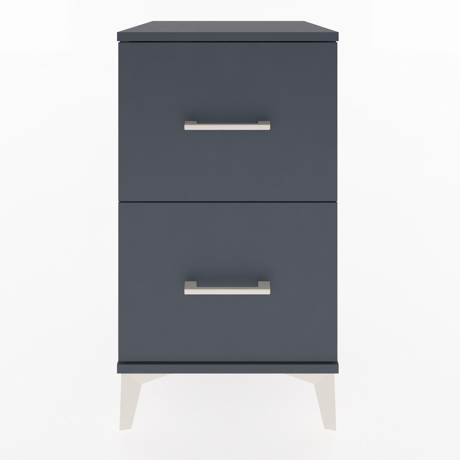 Woodntry Modular Nightstand Anthracite 44x44x68 cm Drawer C7-2