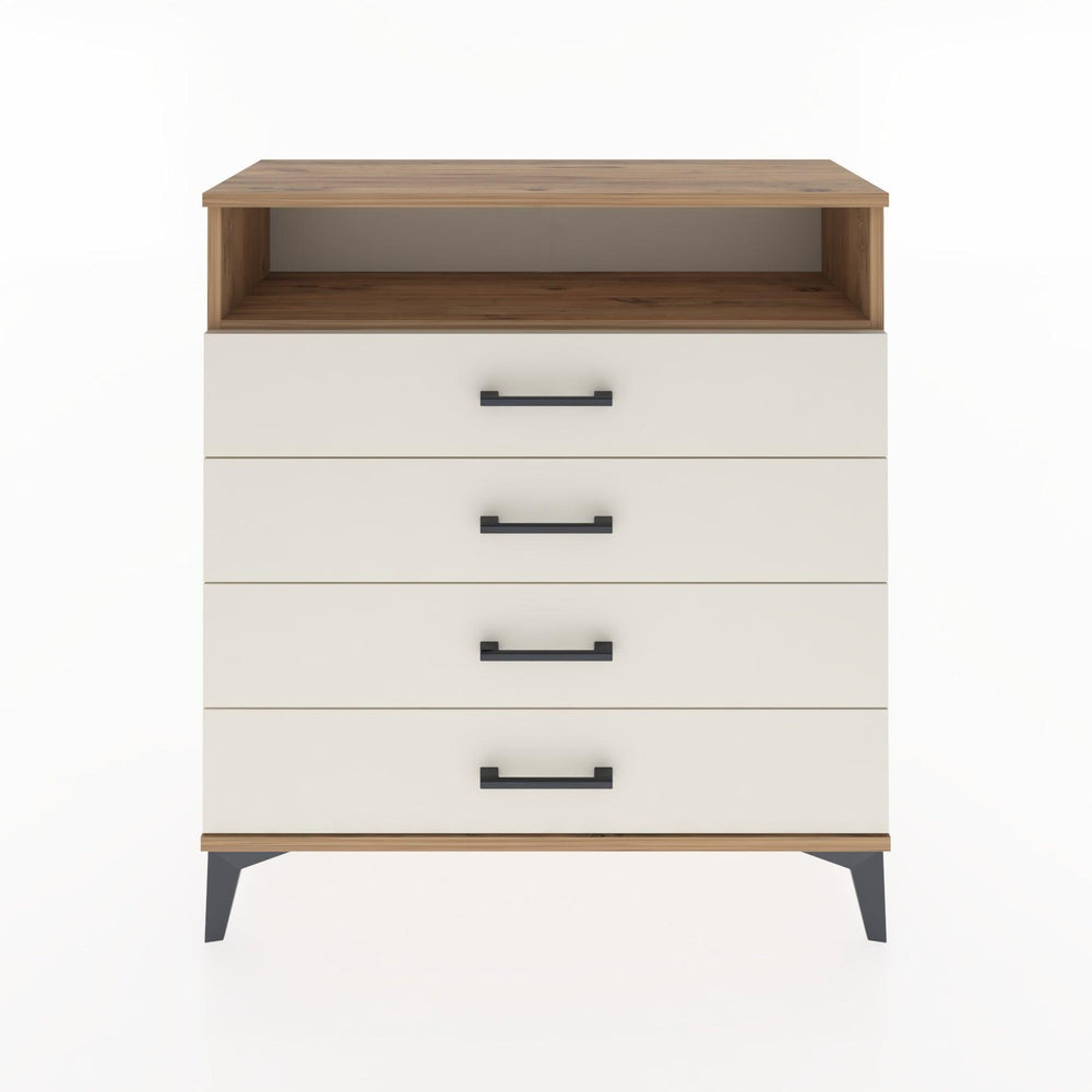 Woodntry Modular Dresser Pine 88x30x84 cm with Drawers and Shelves CR7-3