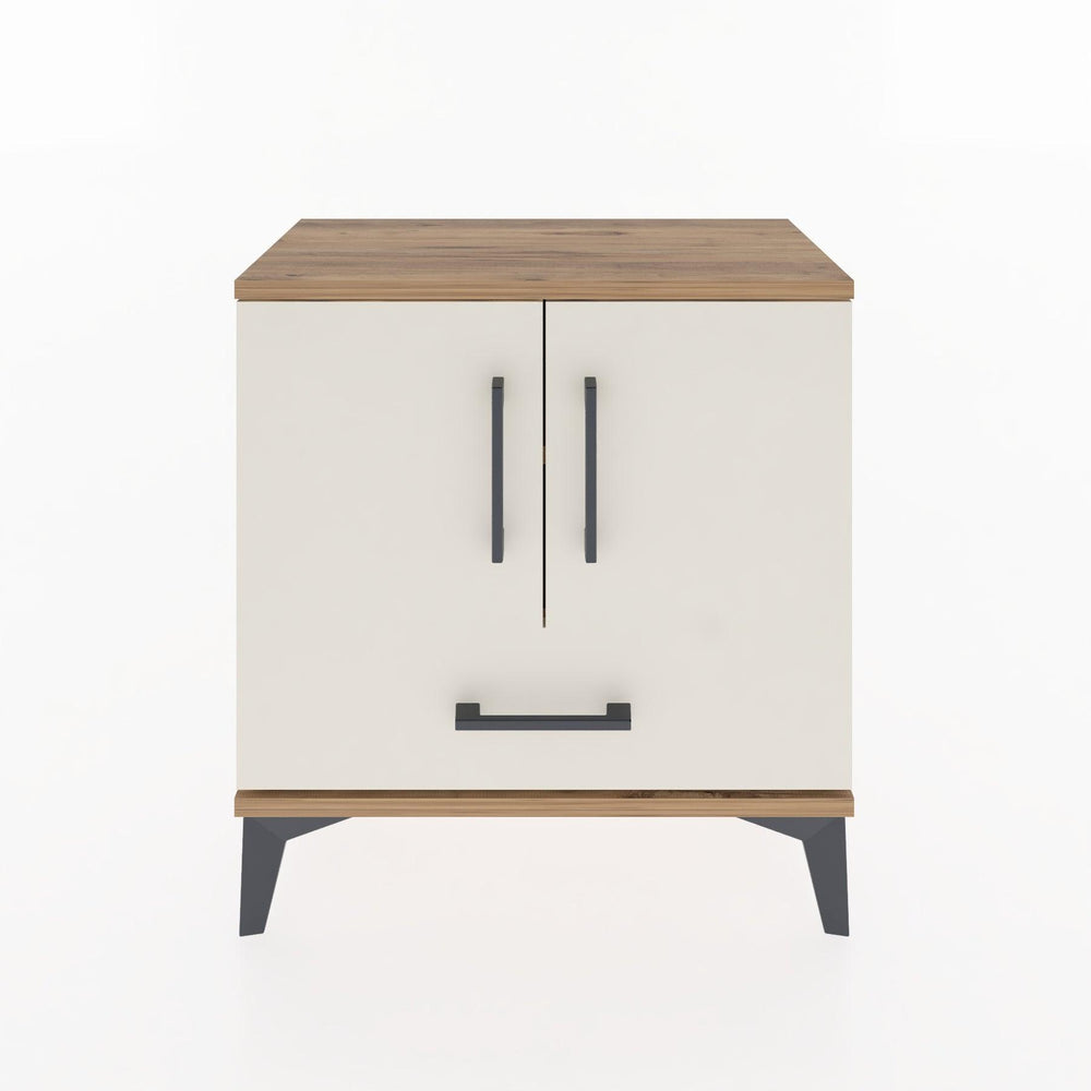 Woodntry Modular Nightstand Pine 60x30x52 cm with Cover and Drawer KC7-3