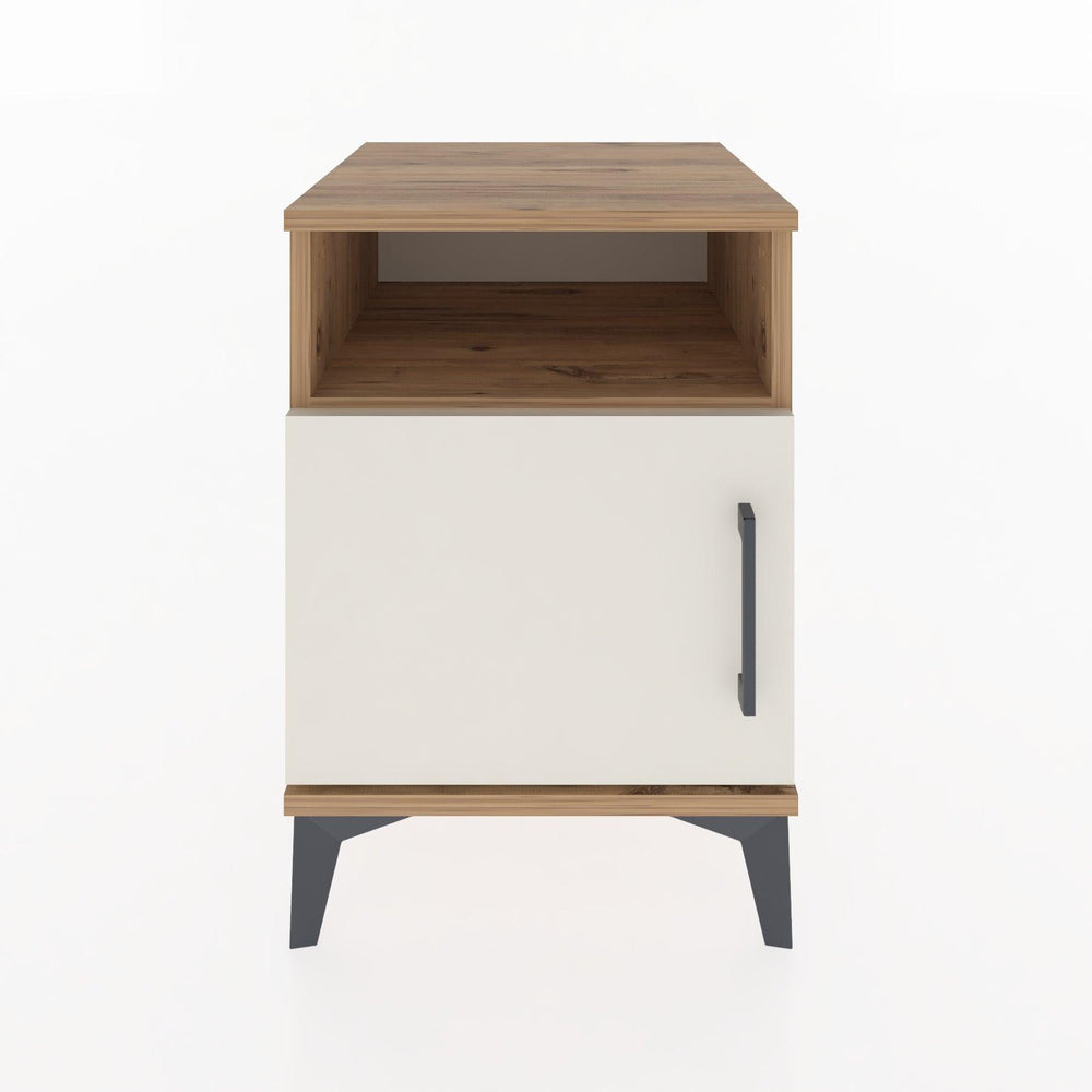 Woodntry Modular Nightstand Pine 44x44x52 cm with Cover and Shelf KR7-3