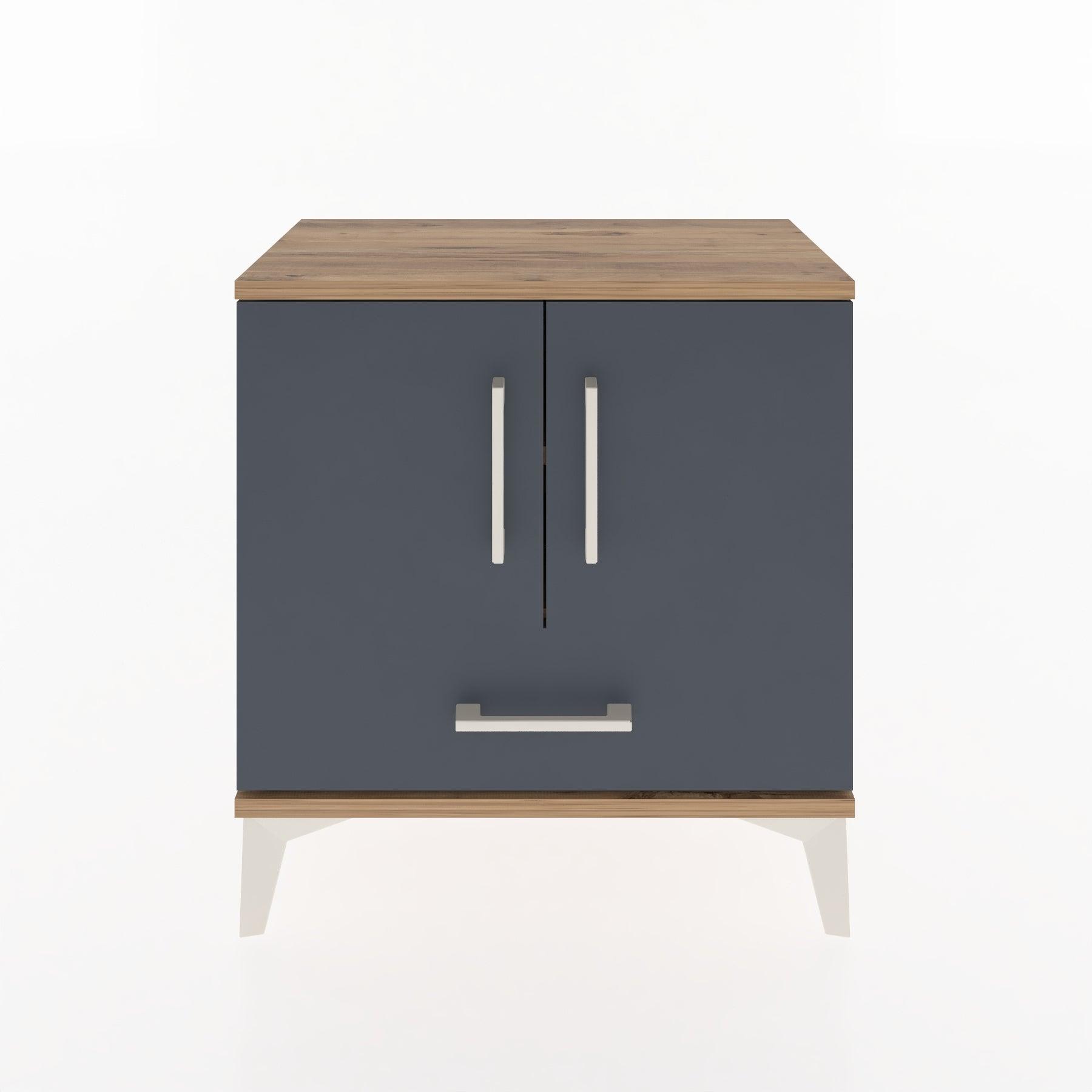 Woodntry Modular Nightstand Pine 60x30x52 cm with Cover and Drawer KC7-3
