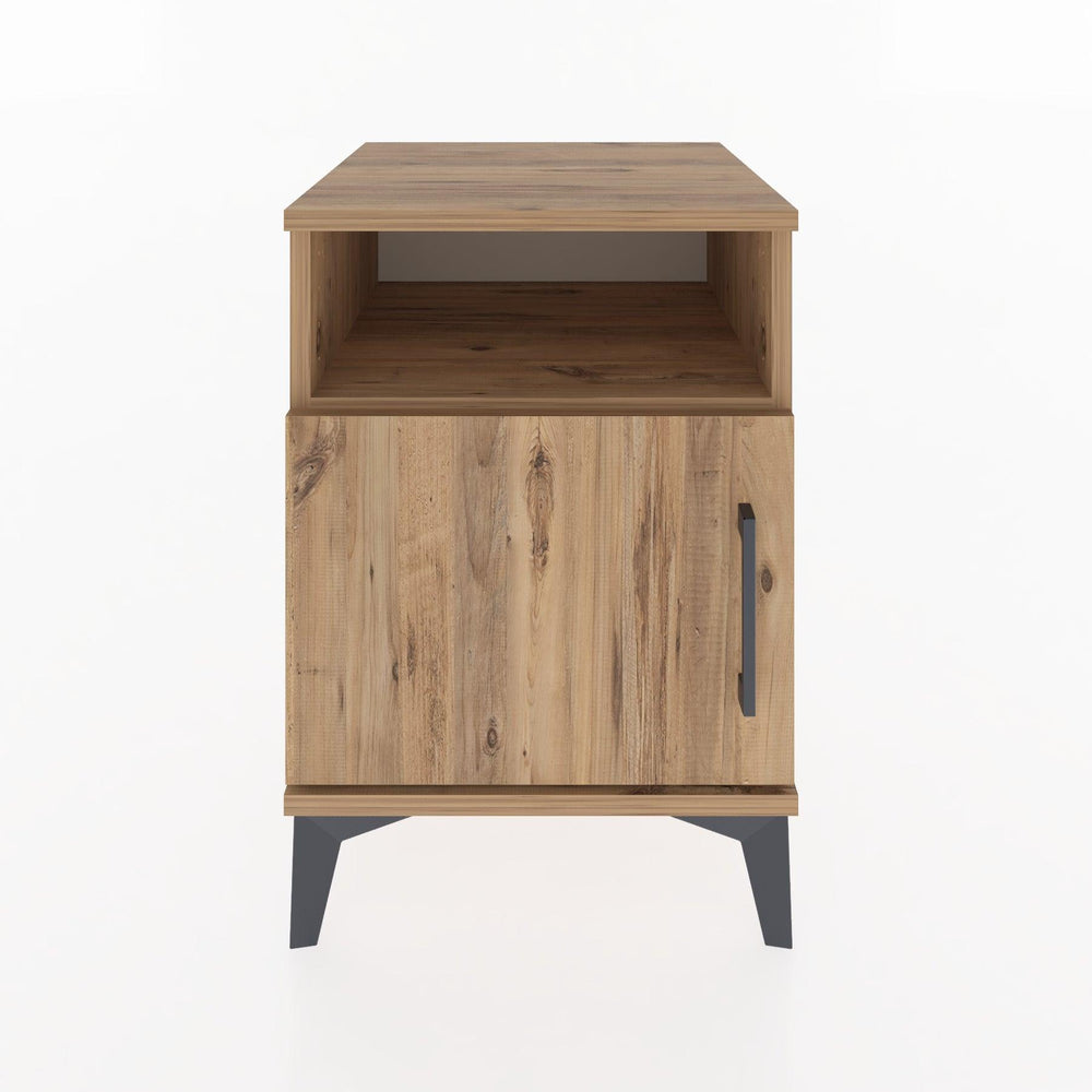 Woodntry Modular Nightstand Pine 44x44x52 cm with Cover and Shelf KR7-3