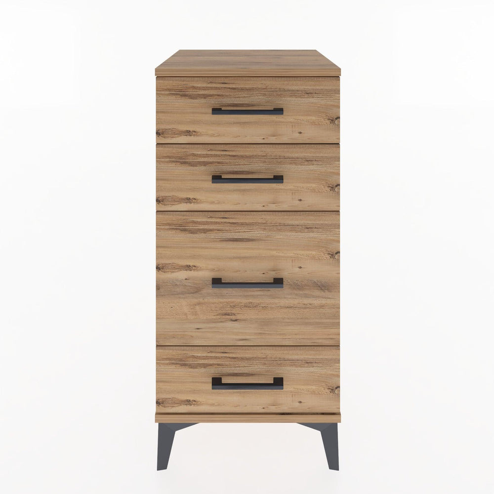 Woodntry Modüler Komodin Çam 44x44x84 cm Çekmeceli C7-3