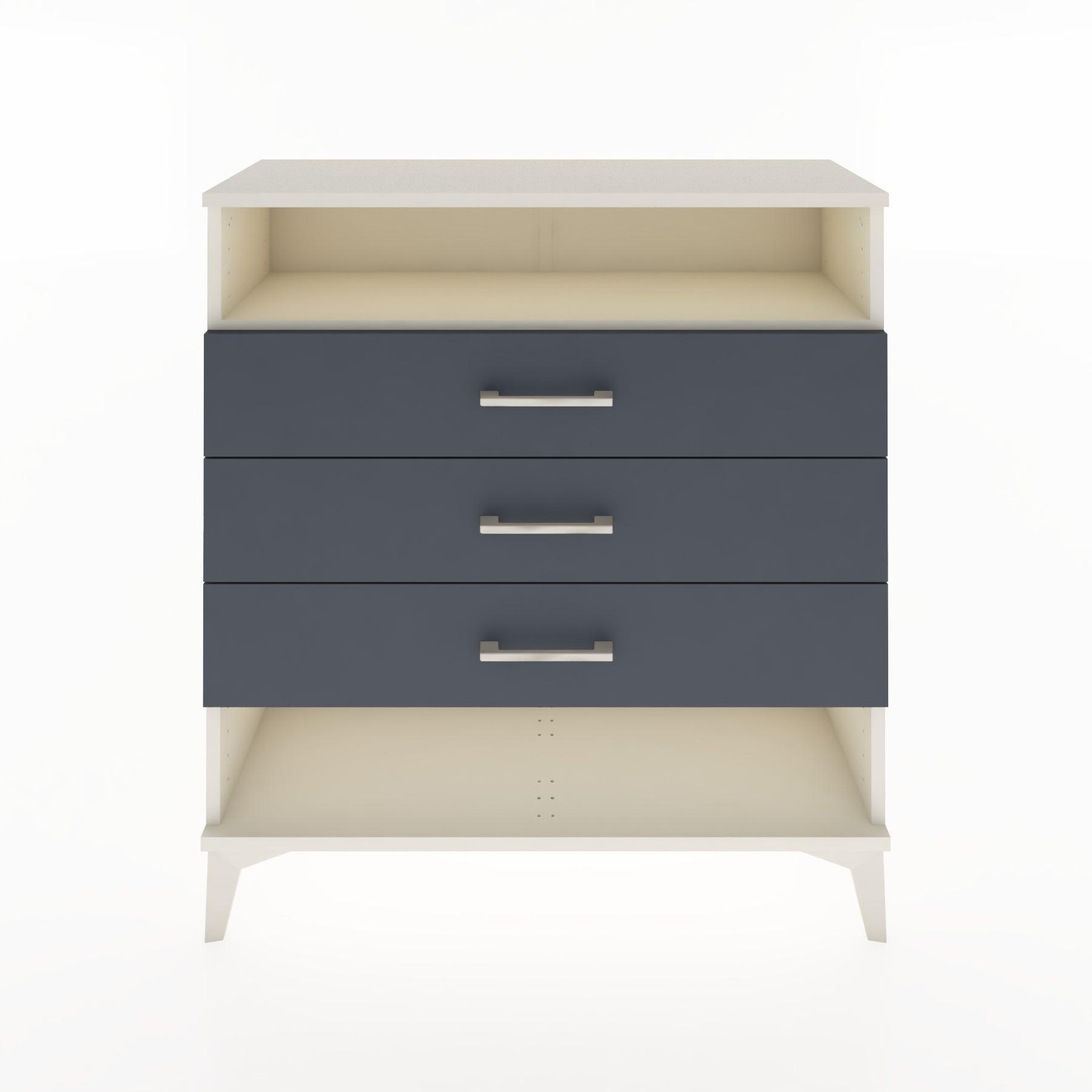 Woodntry Modular Dresser Moonstone 88x30x84 cm with Drawers and Shelves CR8-1