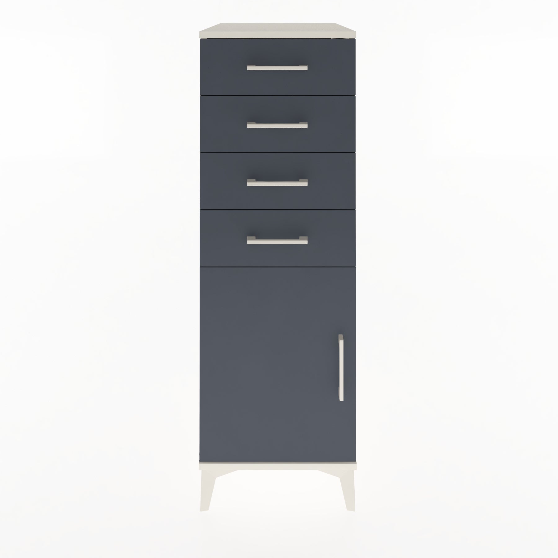Woodntry Modular Cabinet Moonstone 44x59x122 cm with Doors and Drawers KC58-1