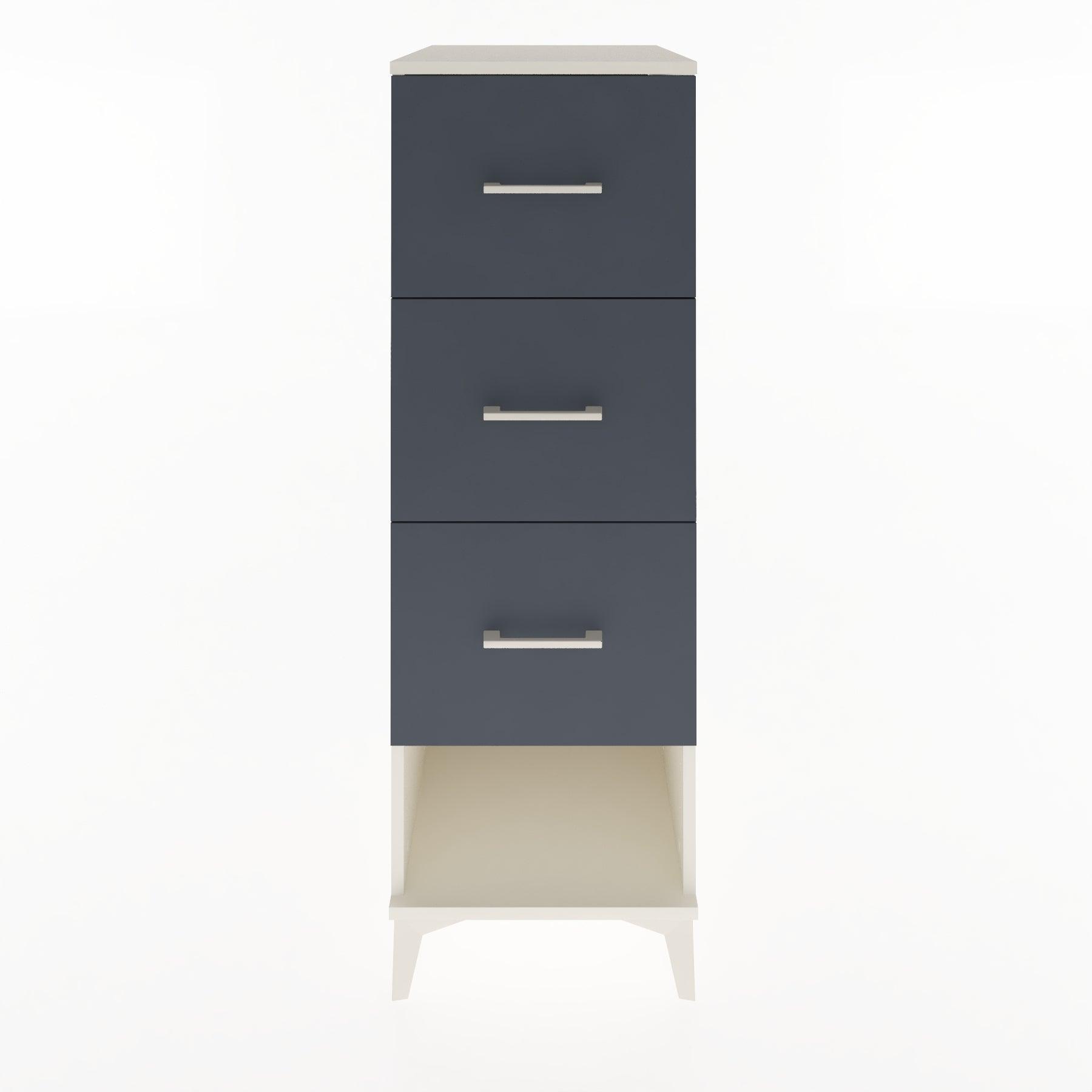 Woodntry Modular Cabinet Moonstone 44x59x122 cm with Drawers and Shelves CR108-1