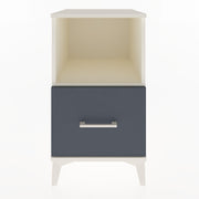Woodntry Modular Nightstand Moonstone 44x44x68 cm with Drawer and Shelf CR8-1