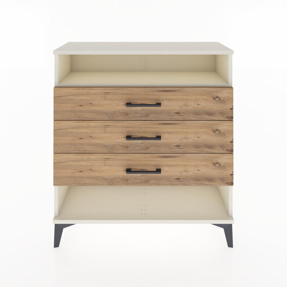 Woodntry Modüler Şifonyer Aytaşı 88x30x84 cm Çekmeceli ve Raflı CR8-1