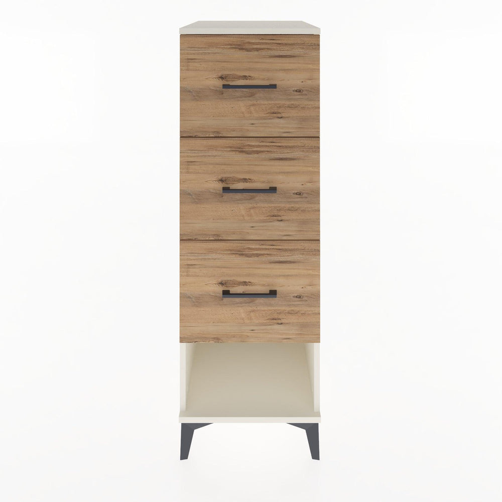 Woodntry Modular Cabinet Moonstone 44x59x122 cm with Drawers and Shelves CR108-1