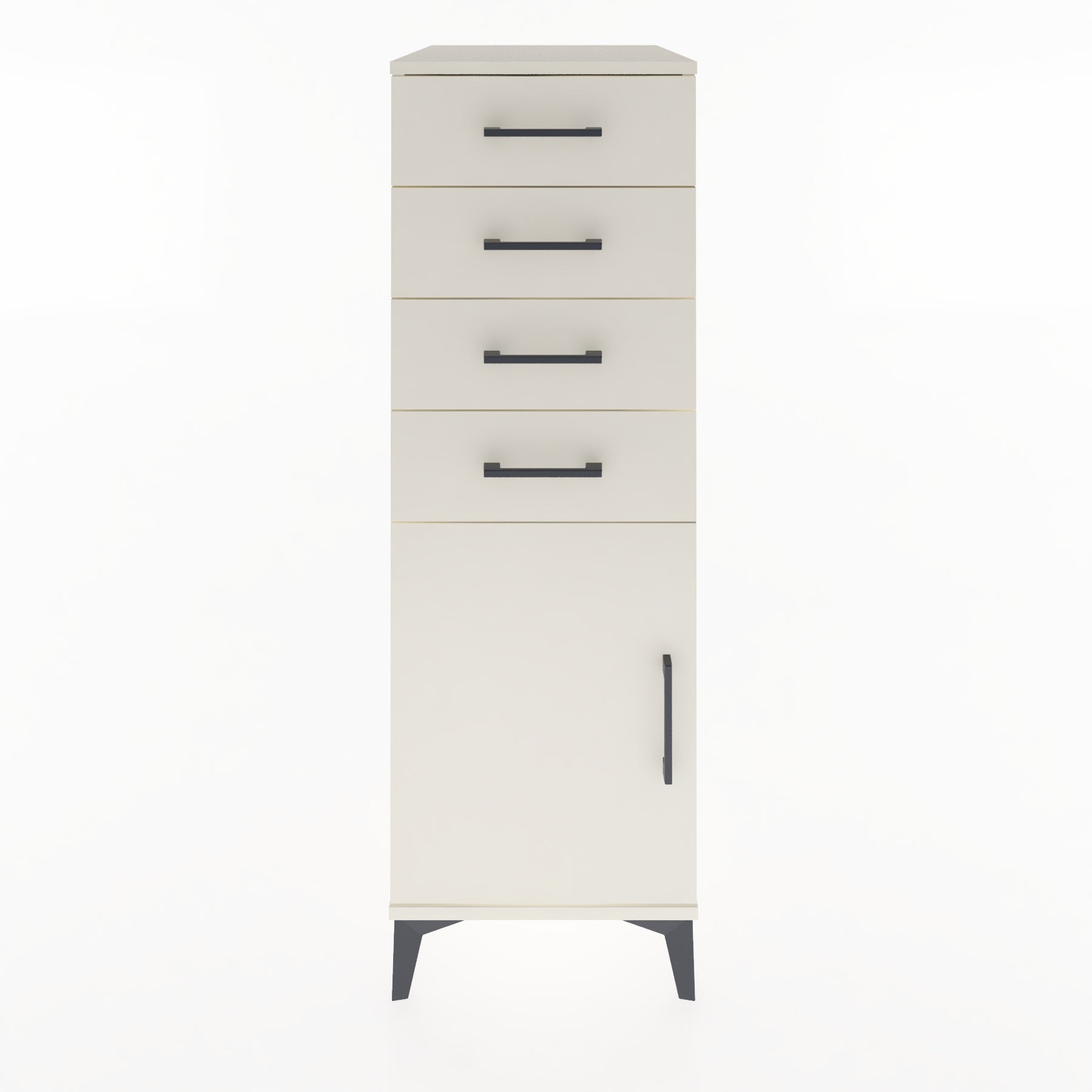 Woodntry Modular Cabinet Moonstone 44x59x122 cm with Doors and Drawers KC58-1