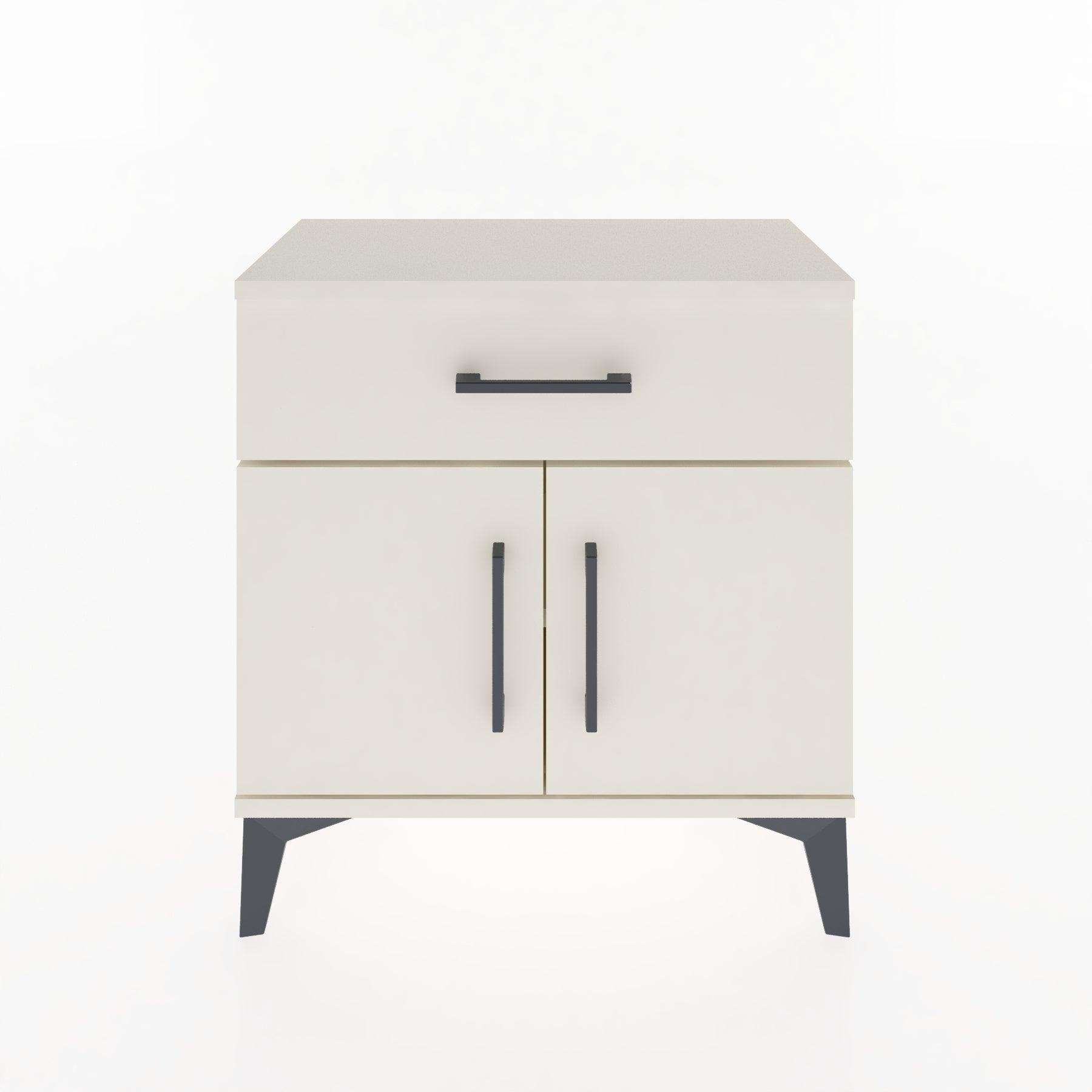 Woodntry Modular Nightstand Moonstone 60x30x52 cm with Cover and Drawer KC8-1