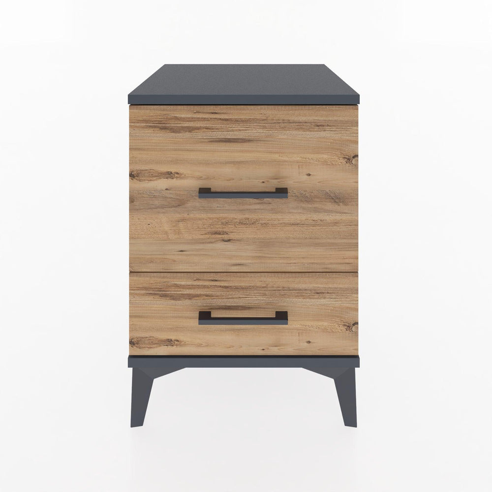 Woodntry Modular Nightstand Anthracite 44x44x52 cm Drawer C8-2