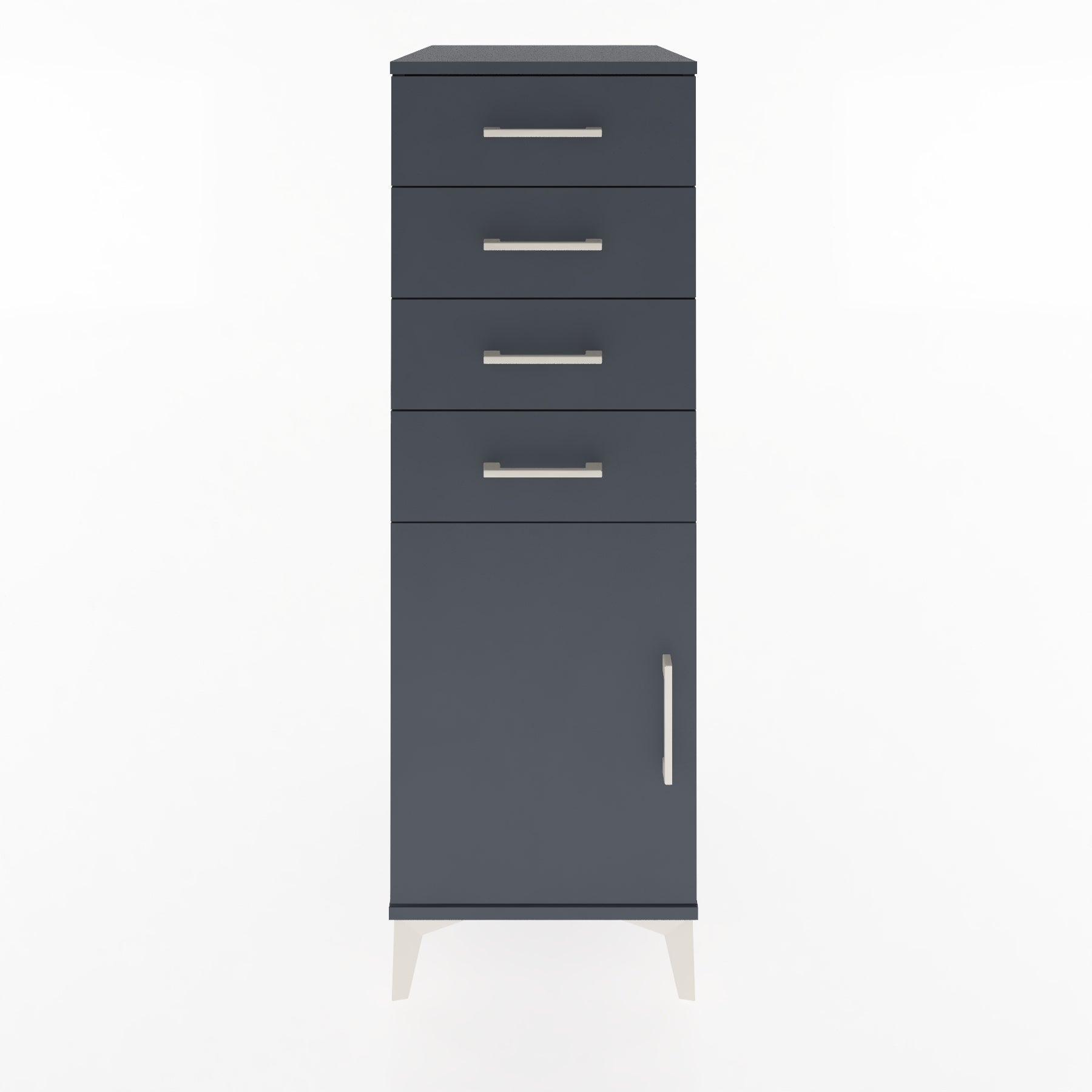 Woodntry Modular Cabinet Anthracite 44x59x122 cm with Doors and Drawers KC58-2