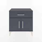 Woodntry Modular Nightstand Anthracite 60x30x52 cm with Cover and Drawer KC8-2