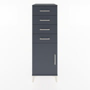 Woodntry Modular Cabinet Anthracite 44x30x122 cm with Doors and Drawers KC58-2