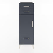 Woodntry Modular Cabinet Anthracite 44x30x122 cm with Doors and Drawers KC8-2