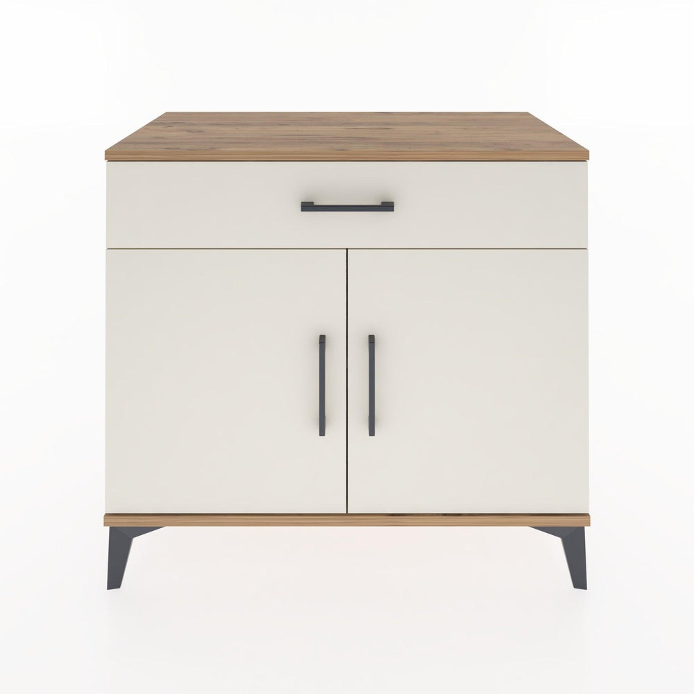 Woodntry Modüler Şifonyer Çam 88x44x68 cm Kapaklı ve Çekmeceli KC8-3