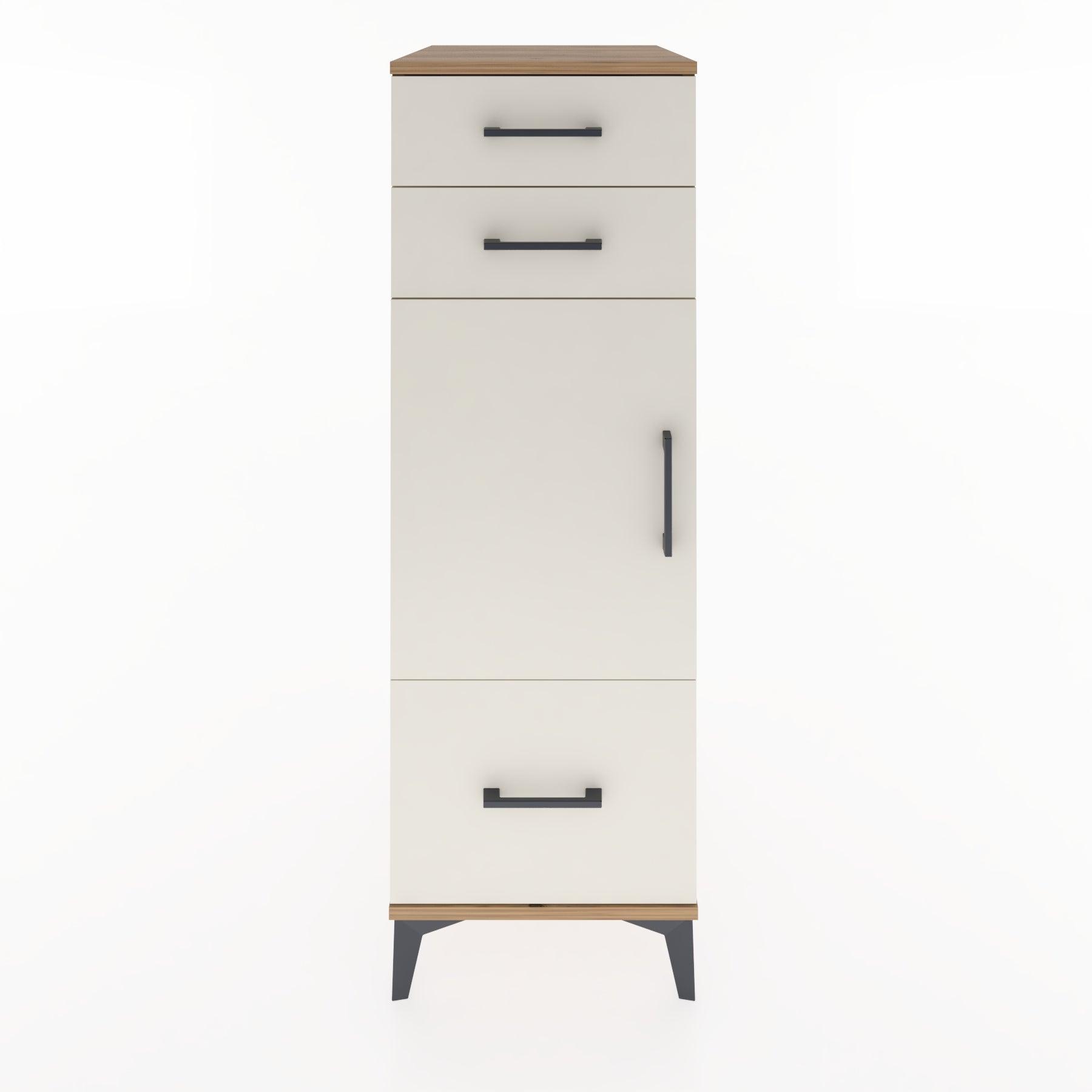 Woodntry Modular Cabinet Pine 44x59x122 cm with Doors and Drawers KC8-3