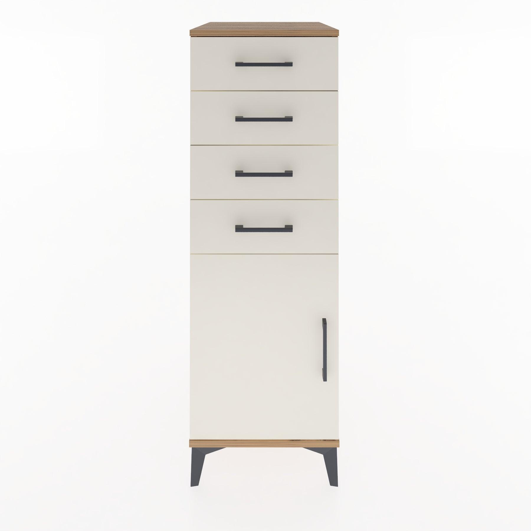 Woodntry Modular Cabinet Pine 44x30x122 cm with Doors and Drawers KC58-3