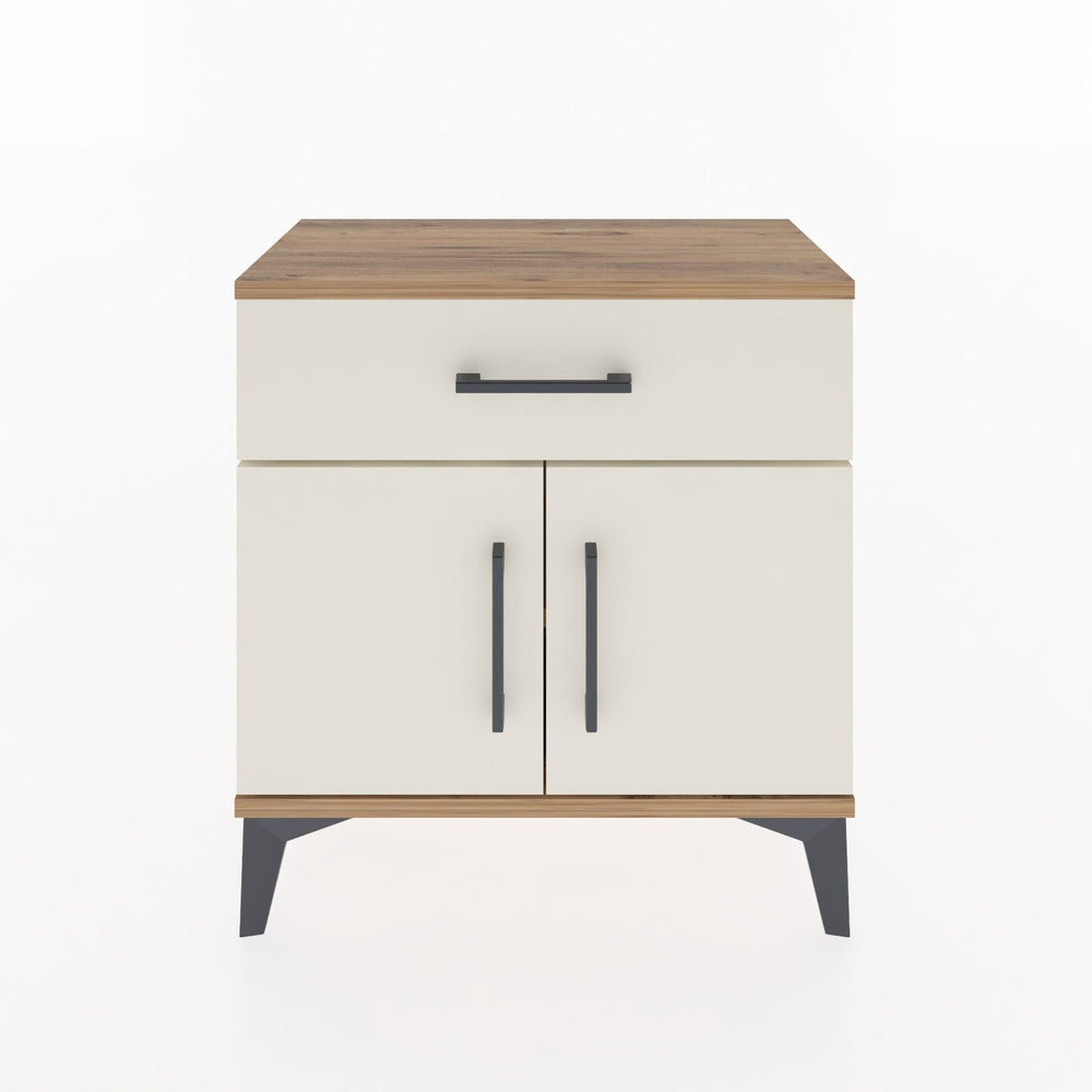 Woodntry Modular Nightstand Pine 60x30x52 cm with Cover and Drawer KC8-3