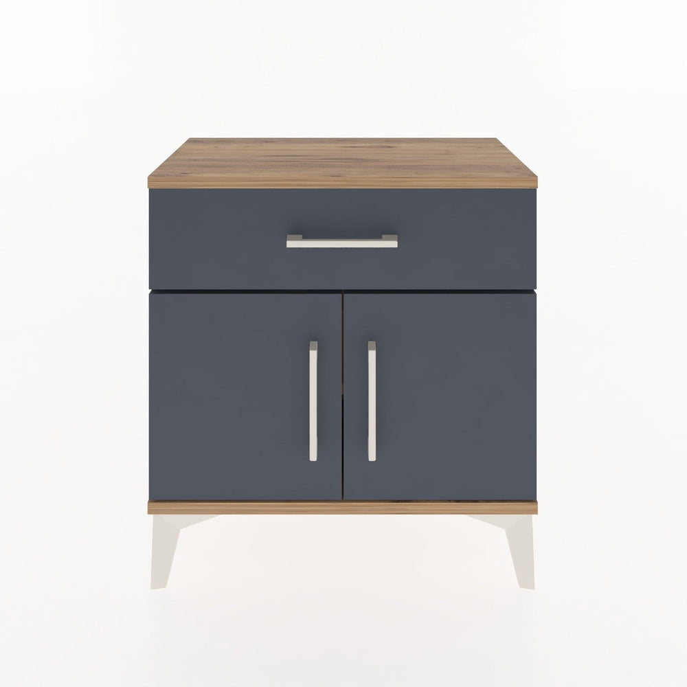Woodntry Modular Nightstand Pine 60x30x52 cm with Cover and Drawer KC8-3