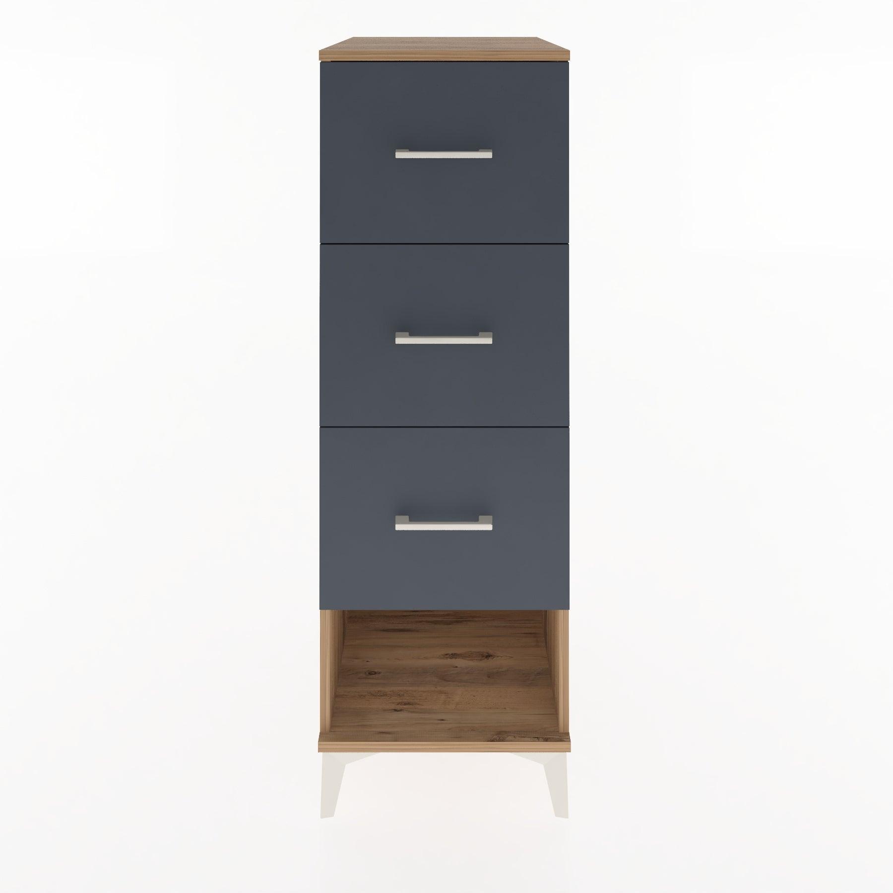 Woodntry Modular Cabinet Pine 44x59x122 cm with Drawers and Shelves CR108-3