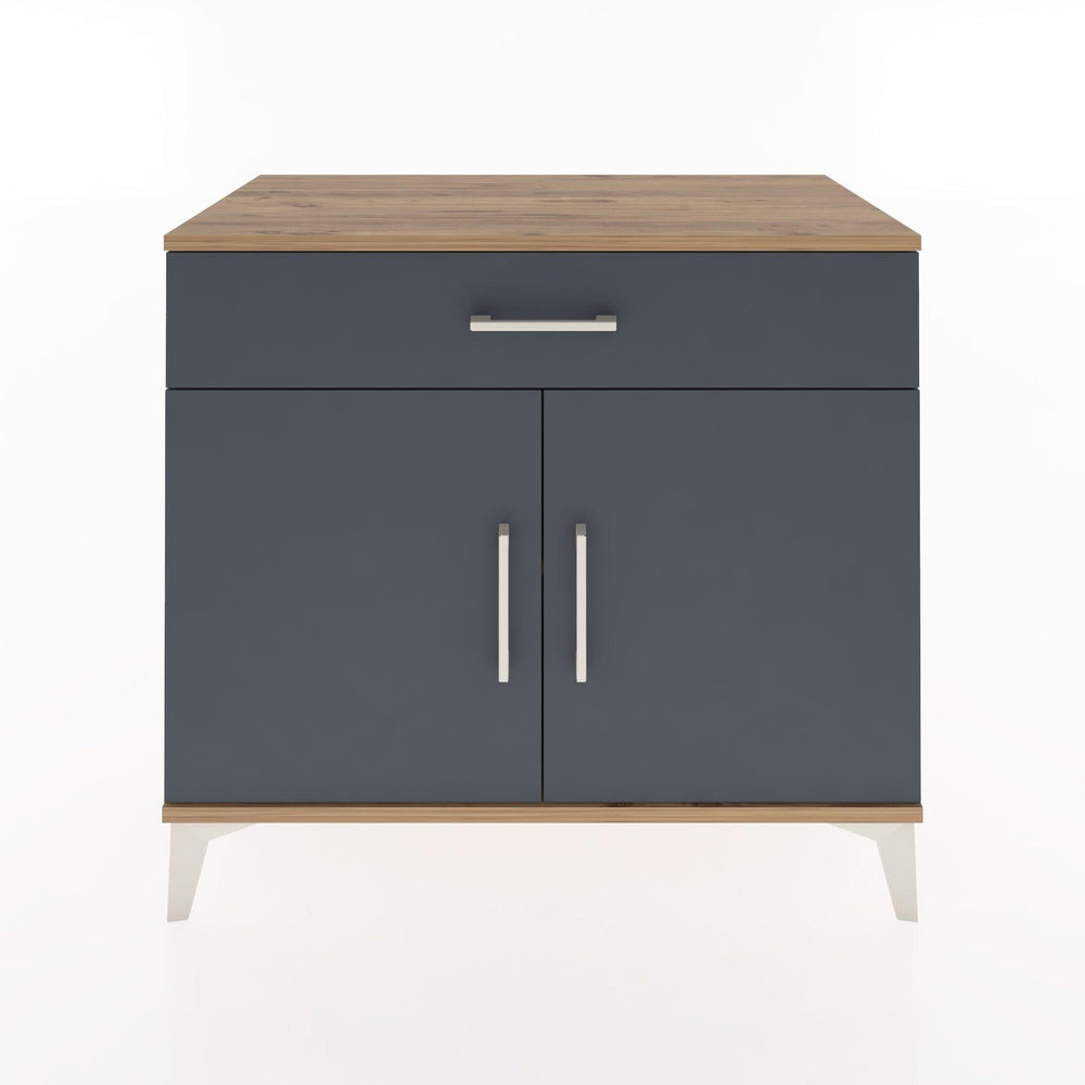 Woodntry Modüler Şifonyer Çam 88x44x68 cm Kapaklı ve Çekmeceli KC8-3