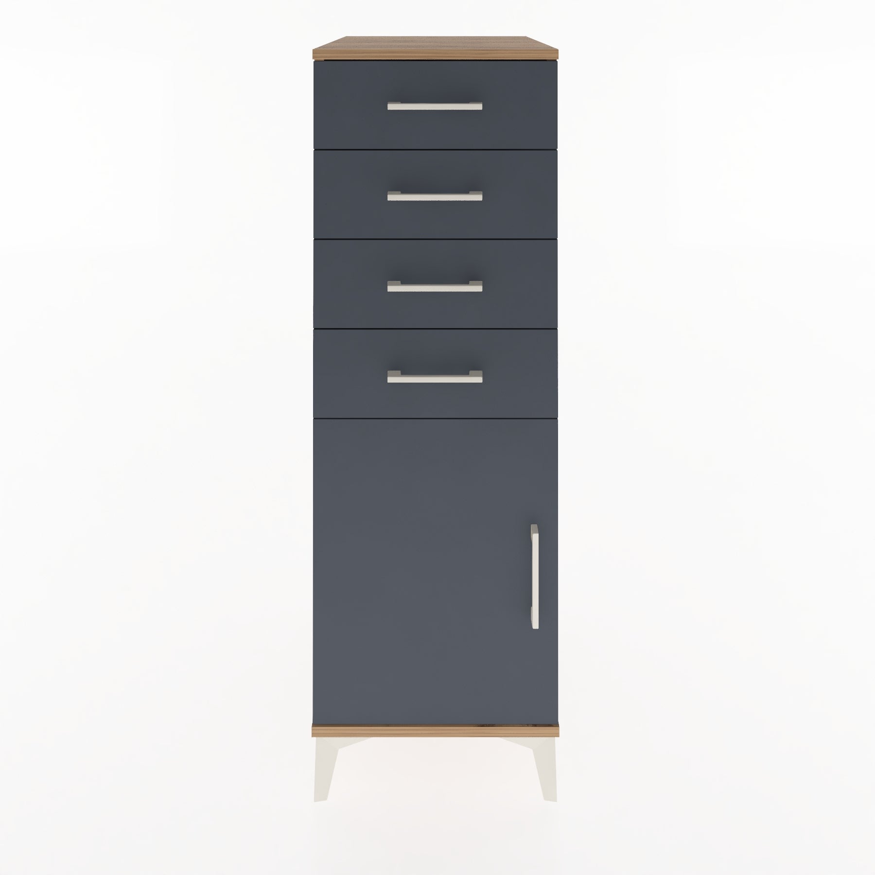 Woodntry Modular Cabinet Pine 44x59x122 cm with Doors and Drawers KC58-3