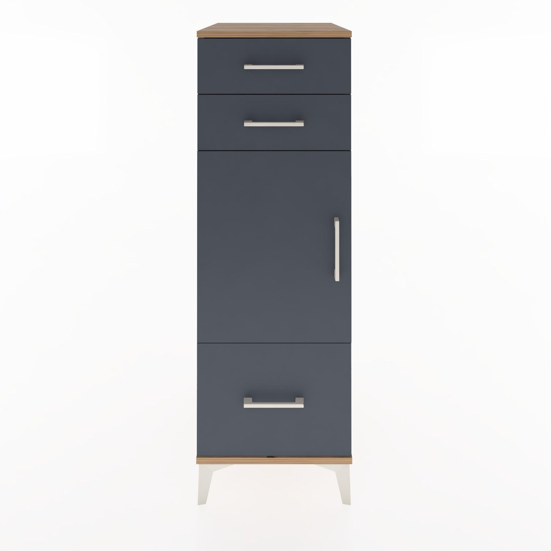 Woodntry Modular Cabinet Pine 44x59x122 cm with Doors and Drawers KC8-3