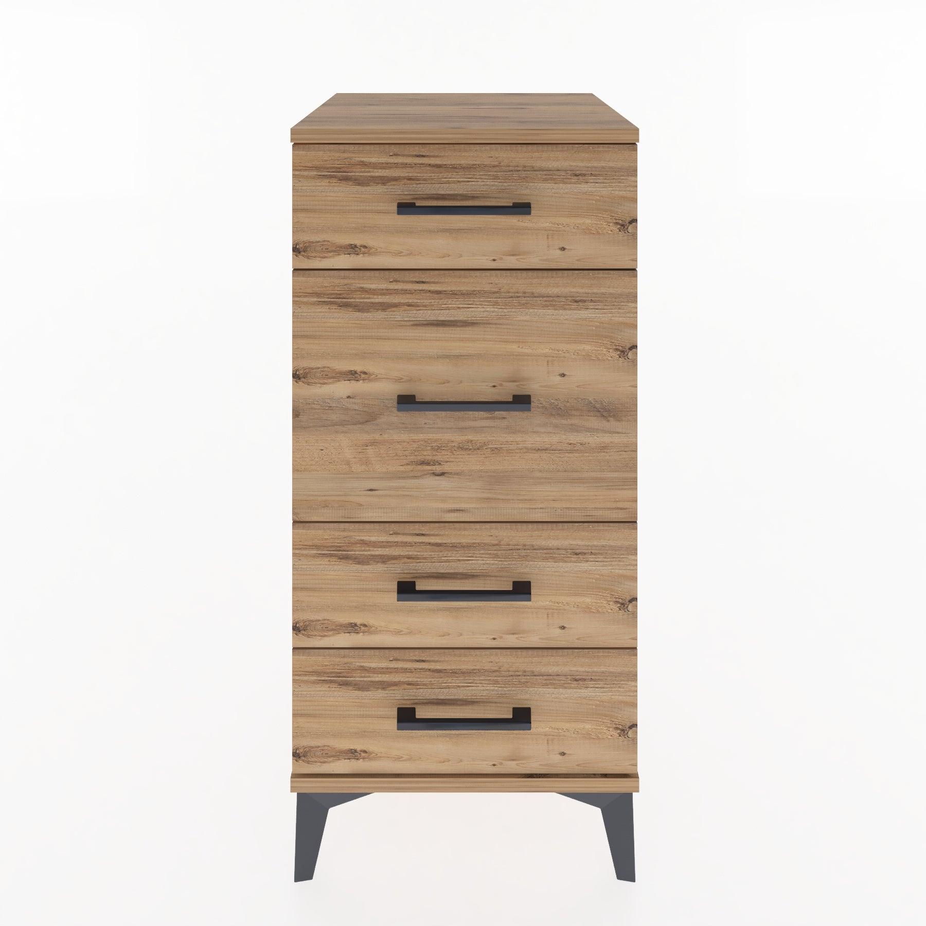 Woodntry Modular Nightstand Pine 44x44x84 cm Drawer C8-3
