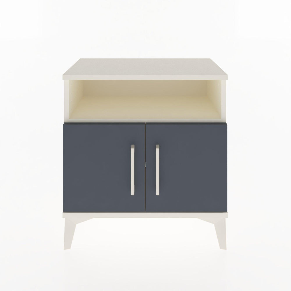 Woodntry Modular Nightstand Moonstone 60x30x52 cm with Cover and Shelf KR9-1