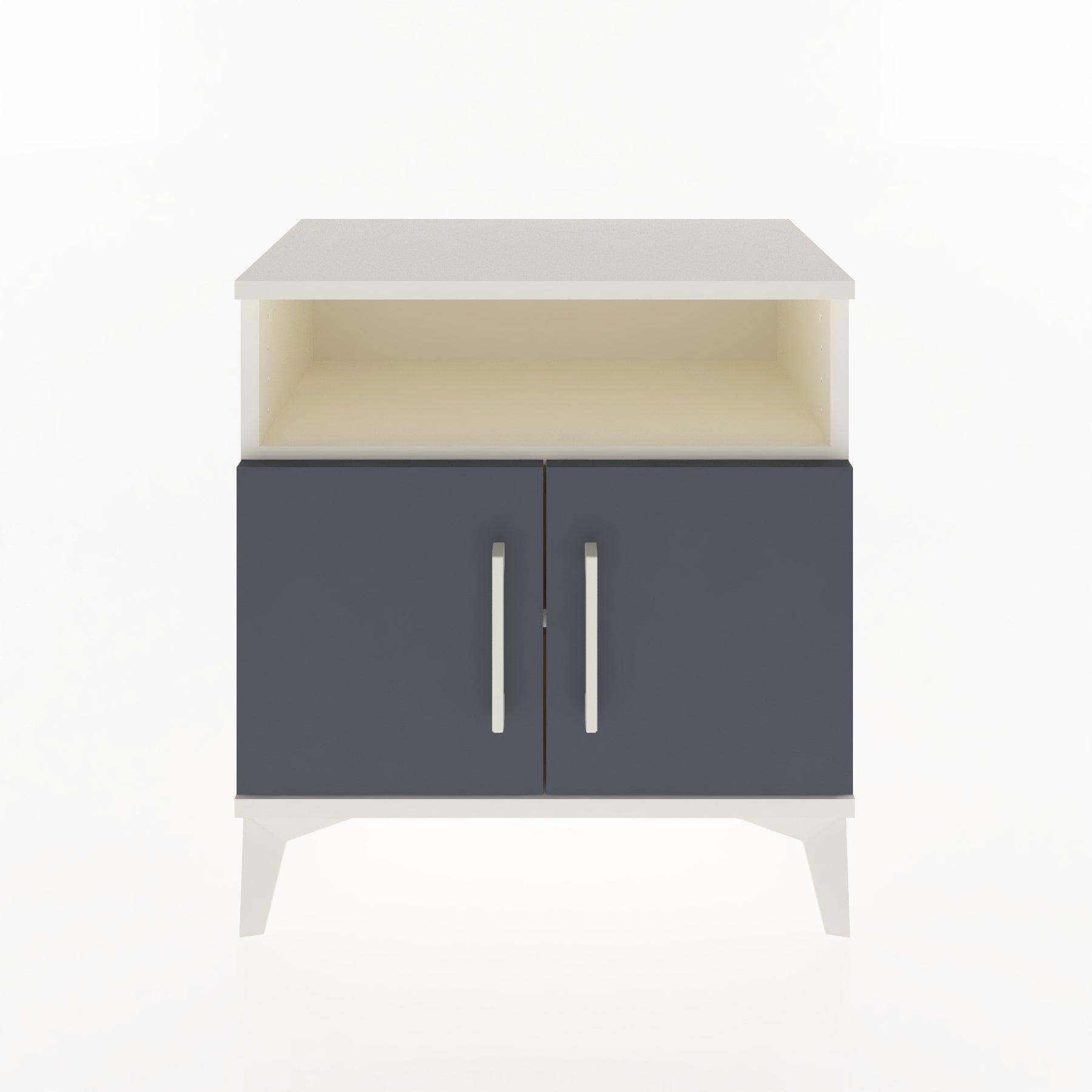 Woodntry Modular Nightstand Moonstone 60x30x52 cm with Cover and Shelf KR9-1