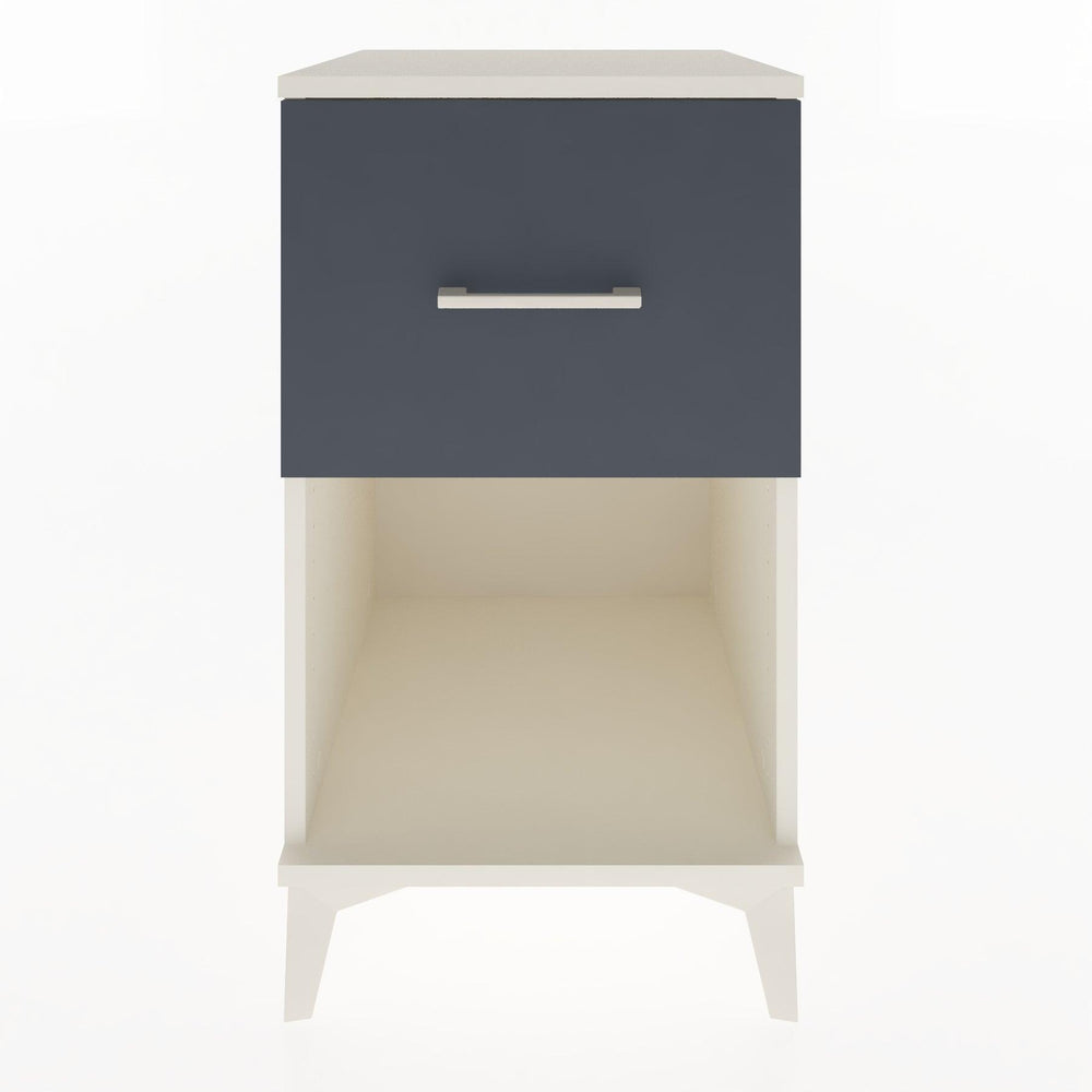 Woodntry Modular Nightstand Moonstone 44x44x68 cm with Drawer and Shelf CR9-1