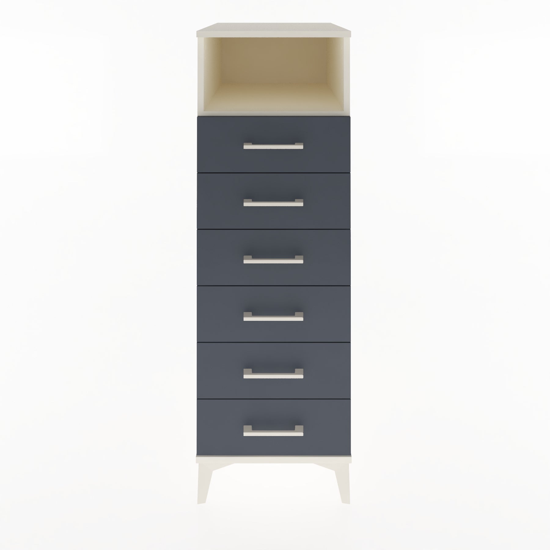 Woodntry Modular Cabinet Moonstone 44x59x122 cm with Drawers and Shelves CR59-1