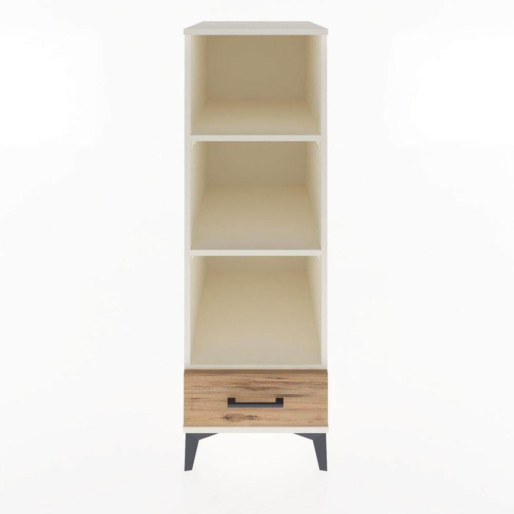 Woodntry Modüler Dolap Aytaşı 44x30x122 cm Çekmeceli ve Raflı CR109-1