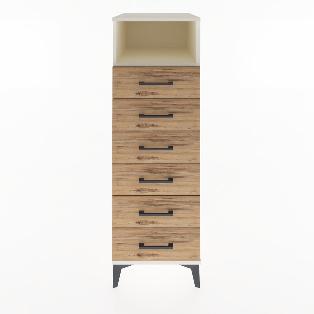 Woodntry Modular Cabinet Moonstone 44x59x122 cm with Drawers and Shelves CR59-1