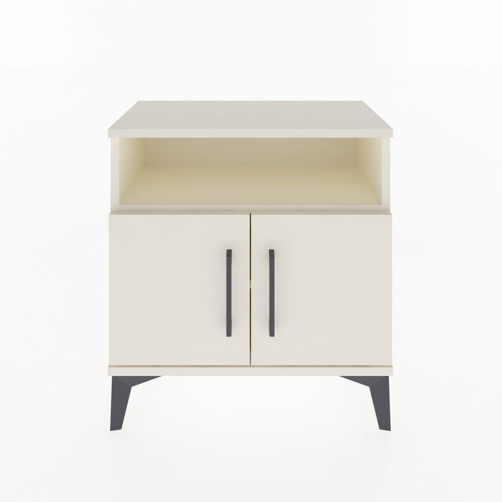 Woodntry Modular Nightstand Moonstone 60x30x52 cm with Cover and Shelf KR9-1
