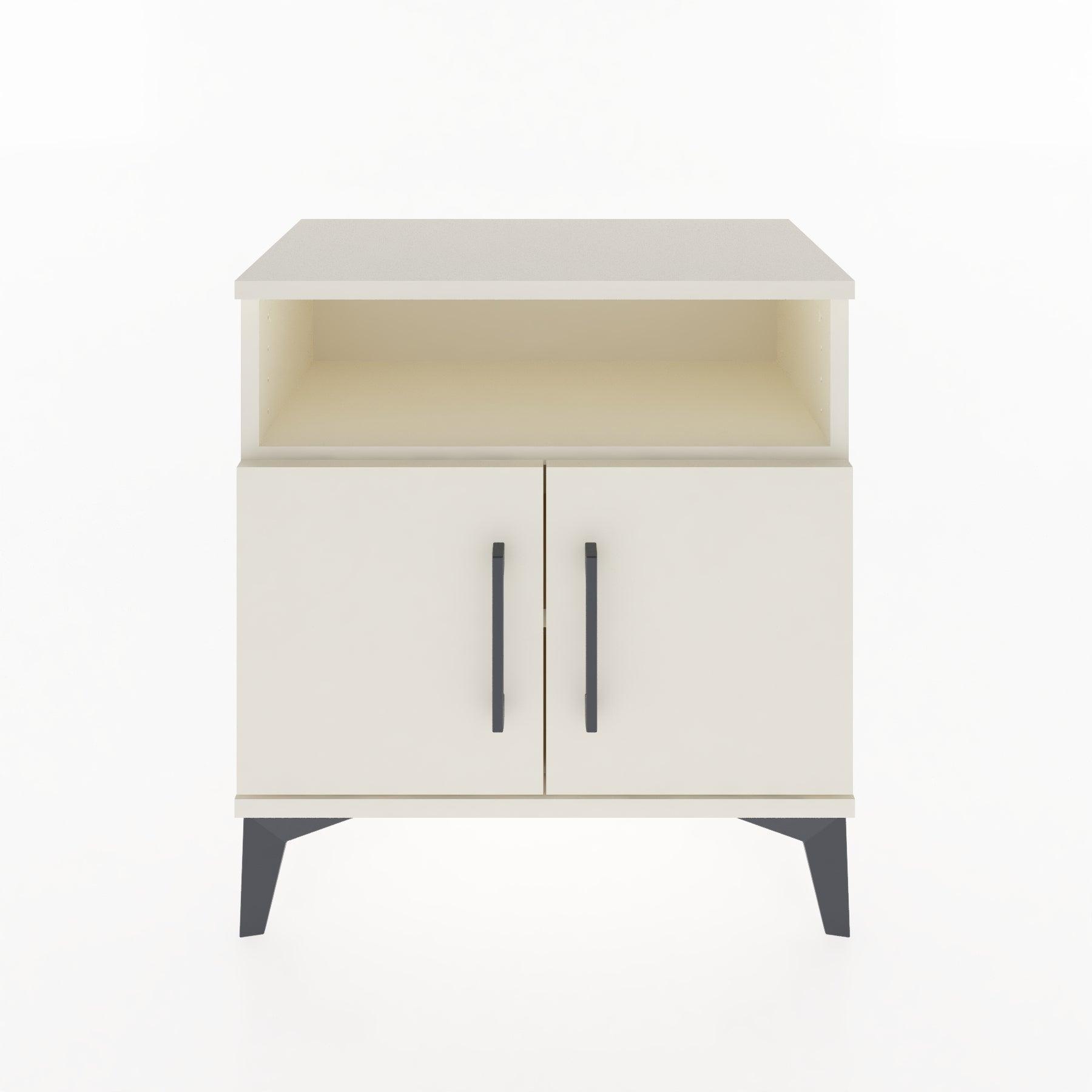 Woodntry Modular Nightstand Moonstone 60x30x52 cm with Cover and Shelf KR9-1