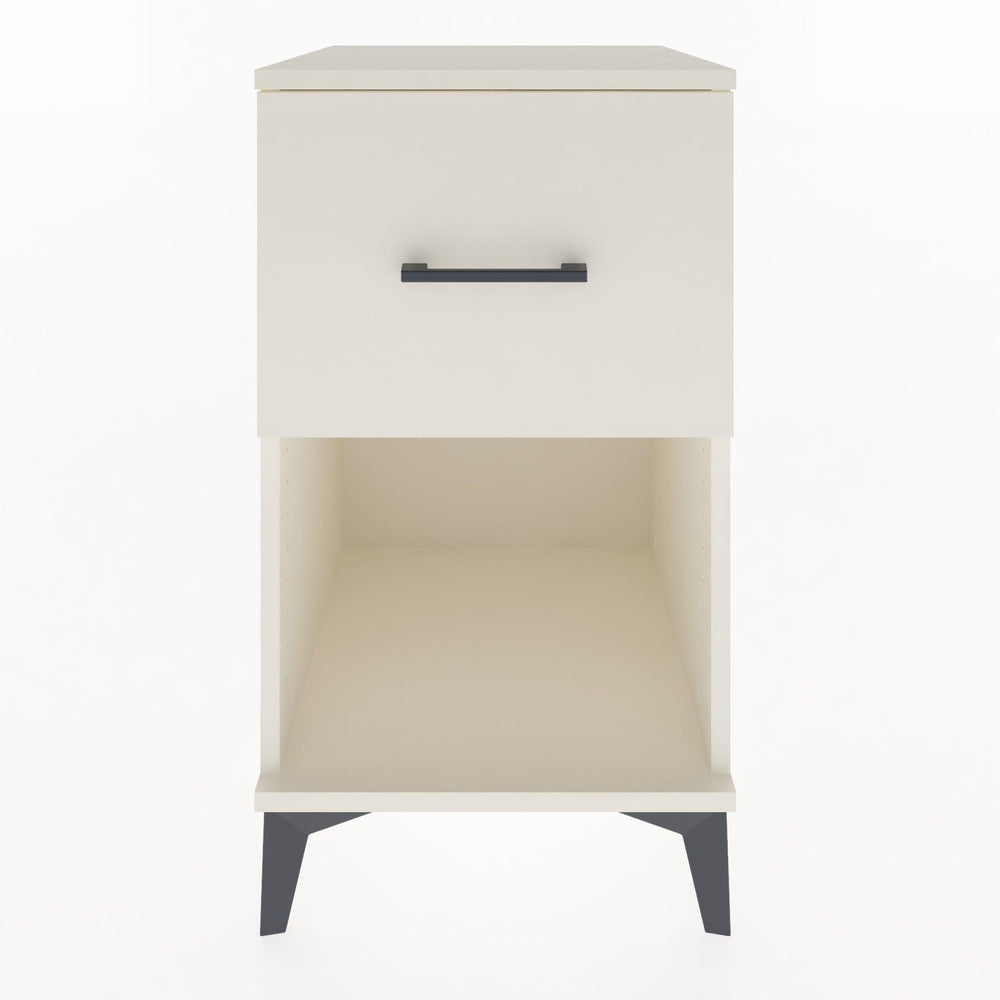 Woodntry Modular Nightstand Moonstone 44x44x68 cm with Drawer and Shelf CR9-1
